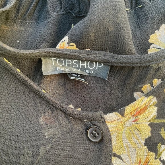 TOPSHOP vintage top/ late 1990s early 2000s/ womens small US - Picture 2 of 3